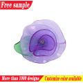 PVC Jelly flower with leaf fashion shoe accessories for women